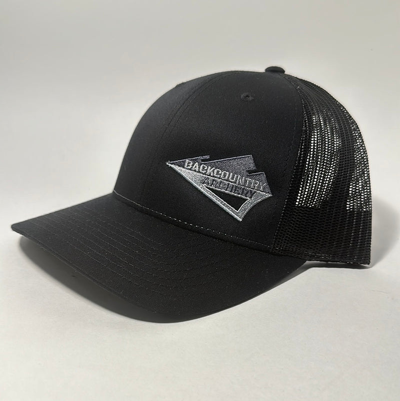 Hat - Black/Black - Stealth Logo - 115