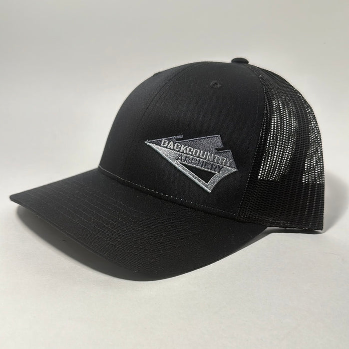 Hat - Black/Black - Stealth Logo - 115