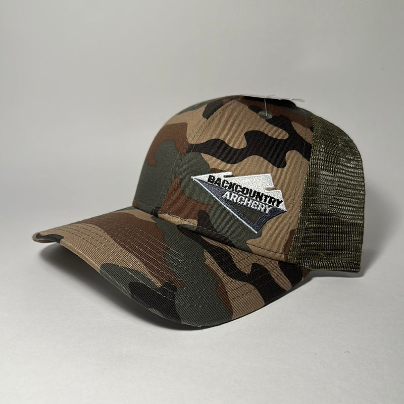 Hat - Green Camo - White, Gray & Black - 218