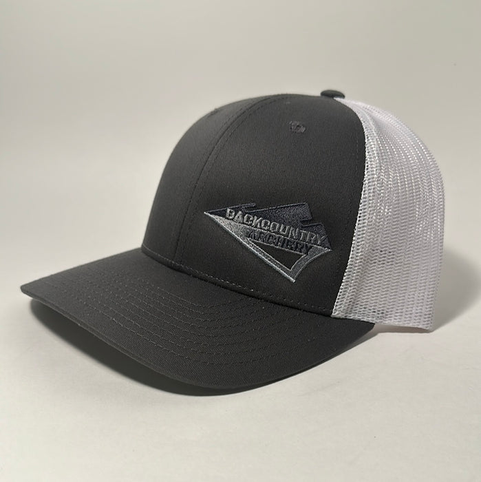Hat - Charcoal/White - Stealth Logo - 115