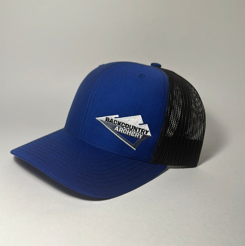 Hat - Royal/Black - White, Gray & Black Logo - 112