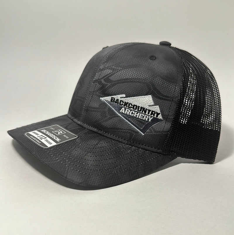 Hat - Black Kryptek/Black - White, Gray & Black Logo - 112