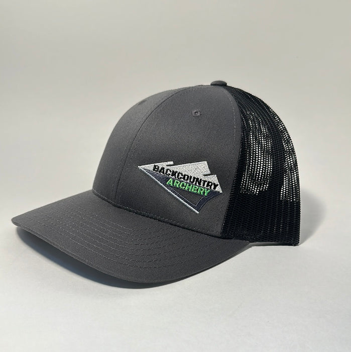 Hat - Gray/Black - Green, white & Black Logo - 115