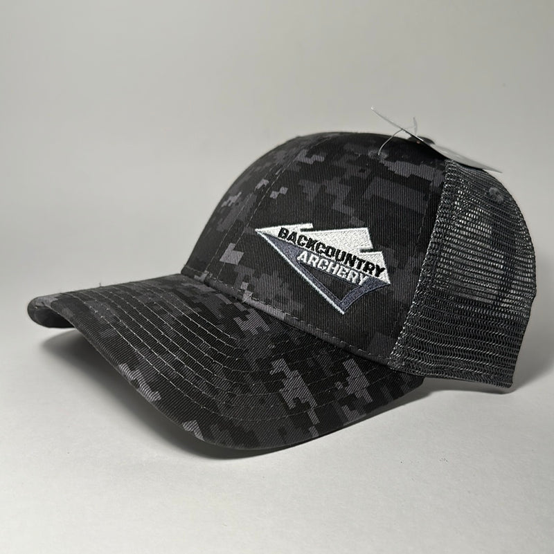 Hat - Dark Urban Digital Camo - White, Gray & Black - 218