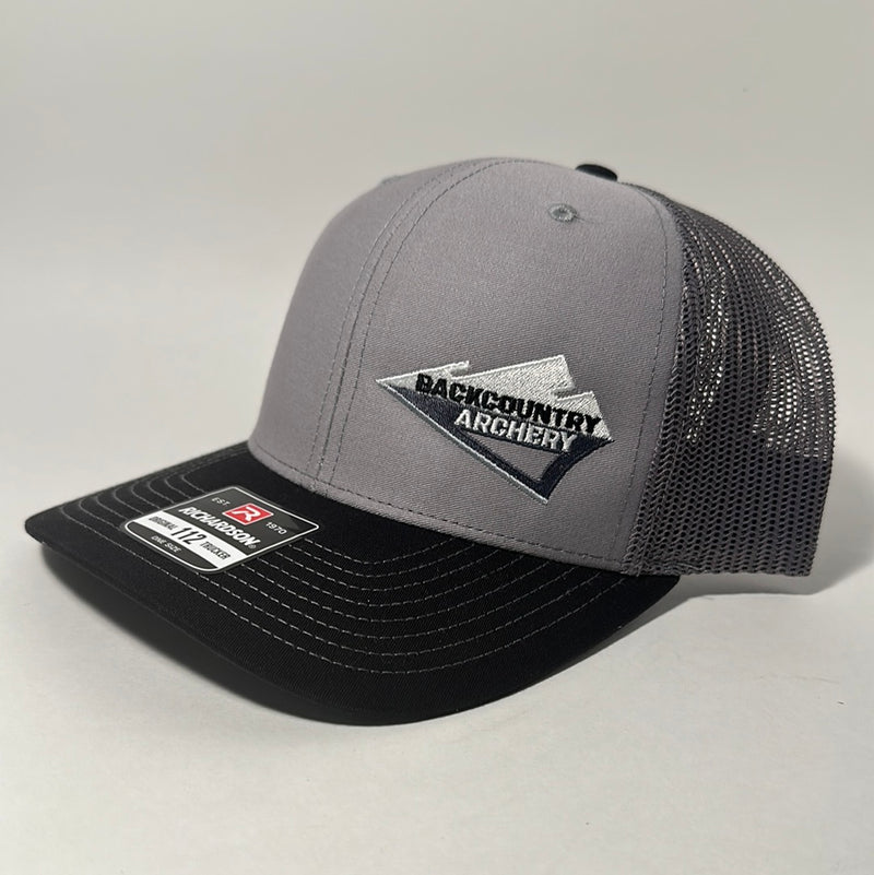 Hat - Gray/Gray - White, Gray & Black Logo - 112
