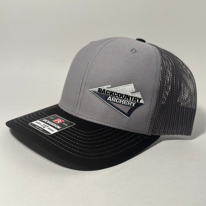 Hat - Gray/Gray - White, Gray & Black Logo - 112