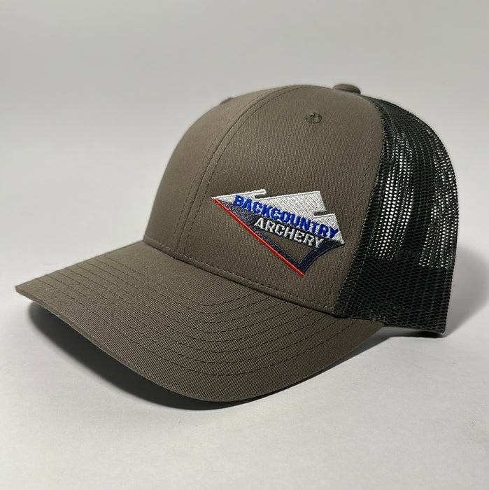 Hat - Loden/Green - Red, White & Blue Logo - 115