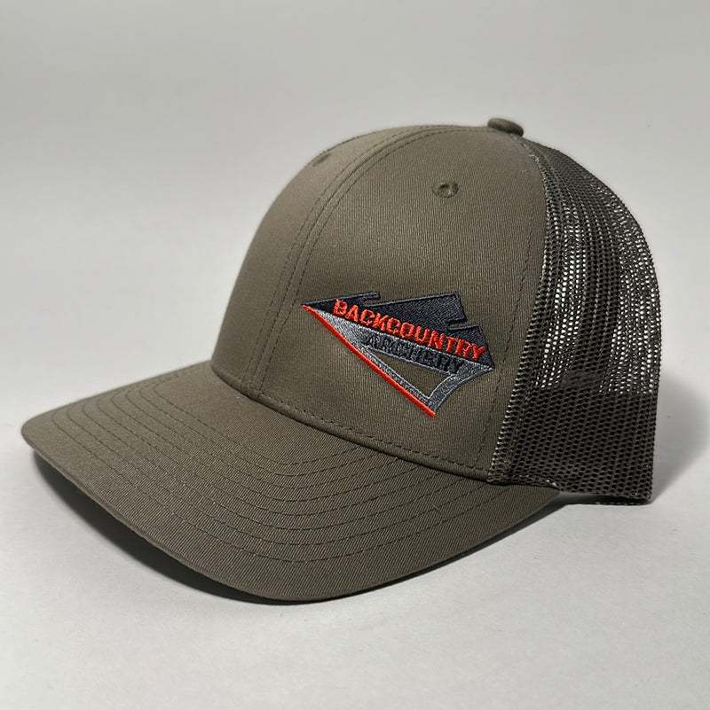 Hat - Loden/Loden - Red, Gray & Black Logo - 115