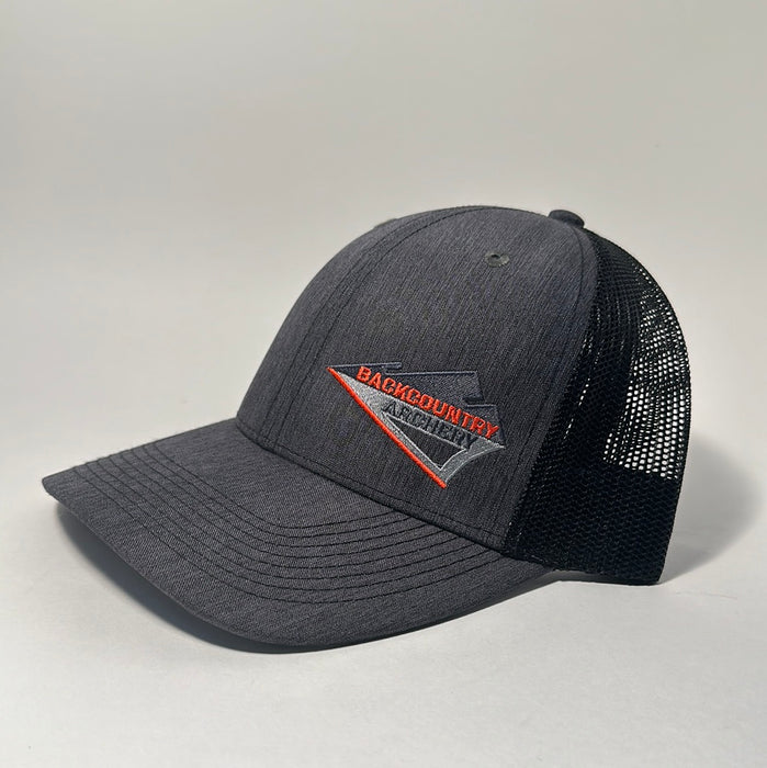 Hat - Charcoal/Black - Red, Gray & Black Logo - 2241