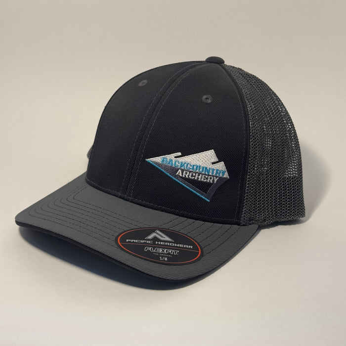 Hat - Black/Graphite - Alexis Blue Logo - 404M