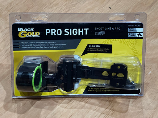 cybex multi pin sight Black Gold - Pro Sight - Right Hand