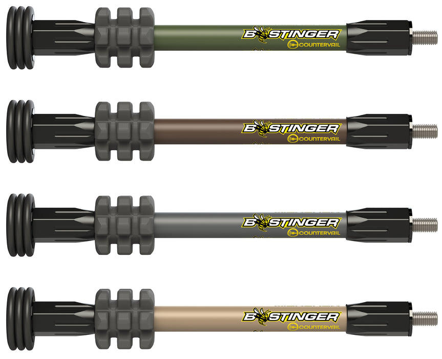 Bee stinger MicroHex Bow Stabilizer 10in, 8in, 6in -Brown