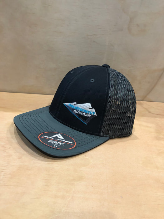 Hat - Black/Graphite - Alexis Blue Logo - 404M