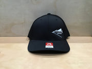Hat - Black/Black - Grey, White & Black Logo - 112